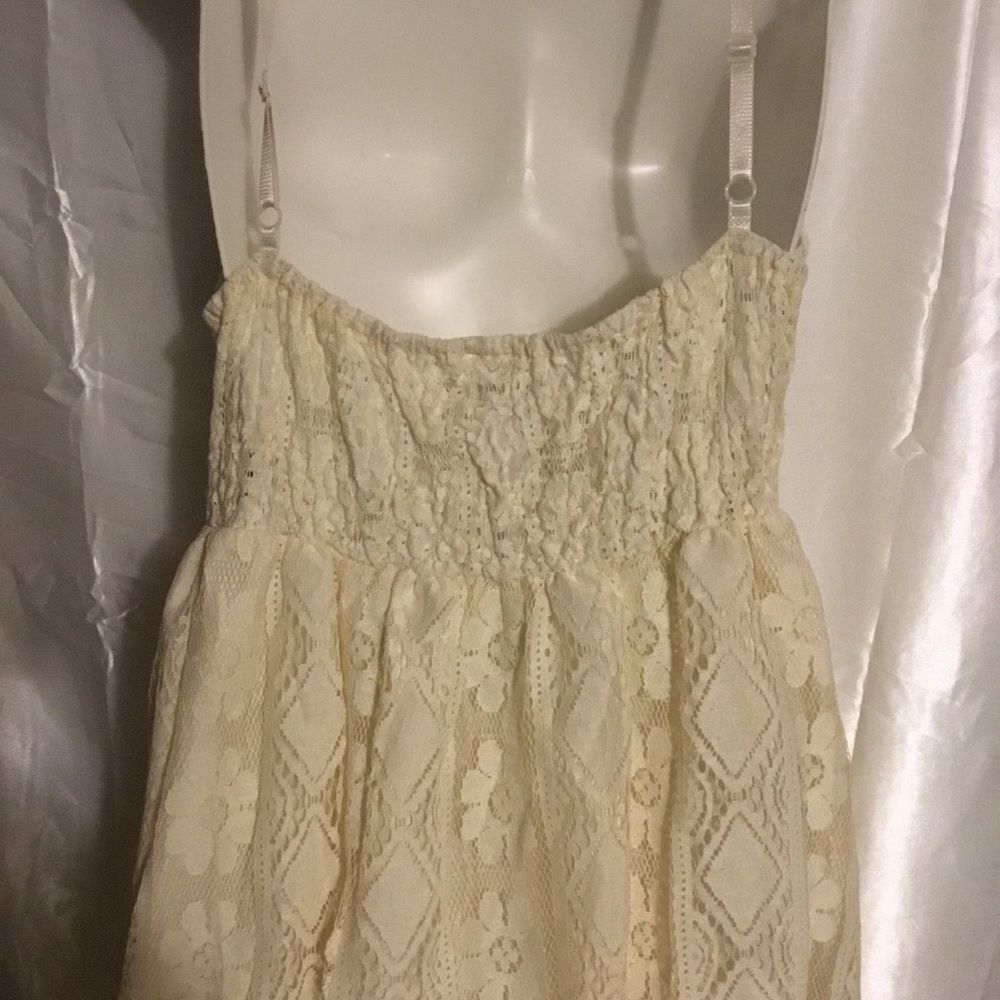 Women's Lace Hollow Out Tassel Trim V Neck Bohemian Maxi Dress XXXL - Picture 10 of 15
